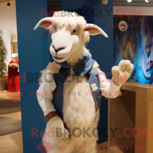 Cream Goat mascot costume...