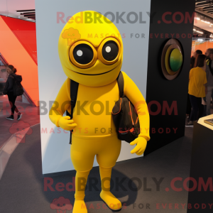 Yellow Cyclops mascot...