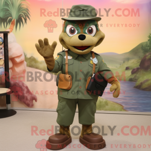 Rust Green Beret mascot...