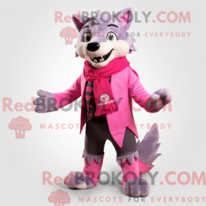 Pink Say Wolf maskot...