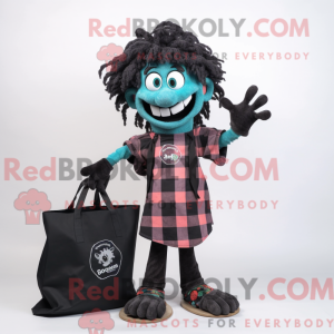 Black Medusa mascot costume...