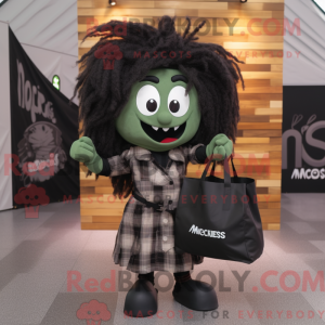 Black Medusa mascot costume...