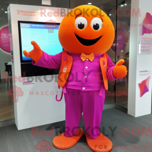 Magenta Orange mascot...