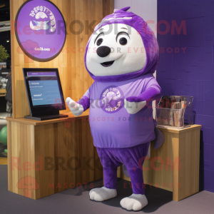 Purple Seal mascotte...