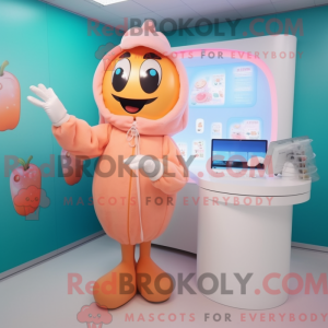 Peach Doctor Maskottchen...