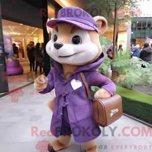 Purple Marten mascot...