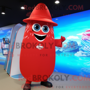 Red Surfboard mascot...