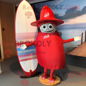 Red Surfboard mascot...