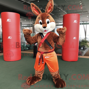 Rust Wild Rabbit mascot...