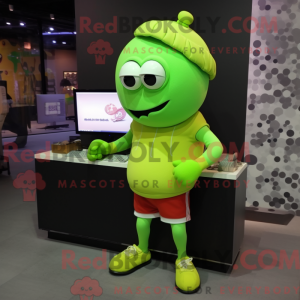 Limegrøn Computer maskot...