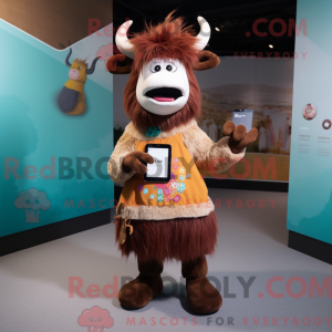 Rust Yak maskot kostume...