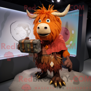 Rust Yak mascot costume...