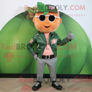 Peach Spinach mascot...