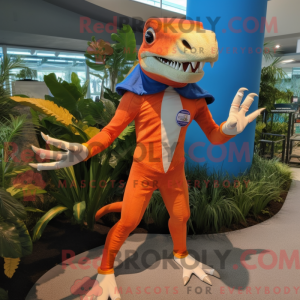 Orange Dimorphodon maskot...