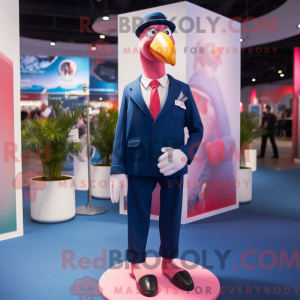 Navy Flamingo mascot...