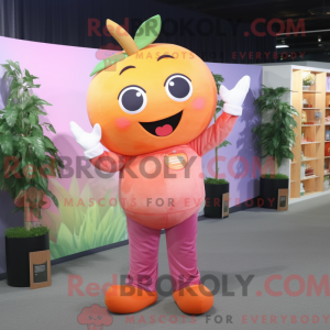 Peach Plum mascot costume...