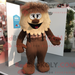 Brown But mascot costume...