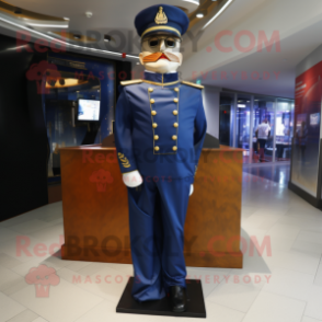 Navy Magician mascot costume character dressed with a Jumpsuit and Bow ties