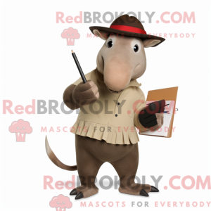 Brun Tapir-maskotdraktfigur...