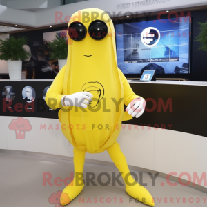 Lemon Yellow Squid mascot...