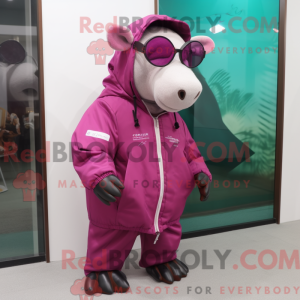 Magenta Tapir mascot...
