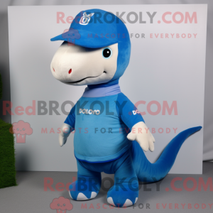 Blue Diplodocus mascot...