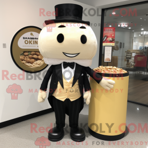 Beige Ramen mascot costume...