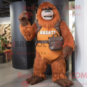 Rust Sasquatch maskot...