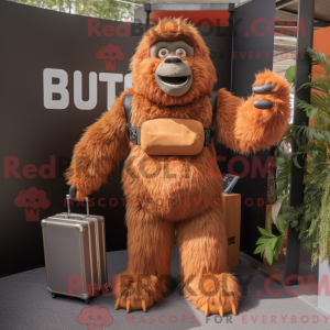 Rust Sasquatch maskot...