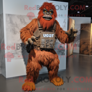 Rust Sasquatch mascot...