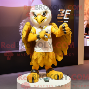 Gold Eagle-mascottekostuum...