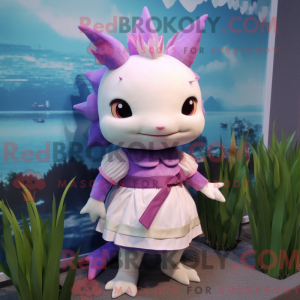 Lavender Axolotls mascot...