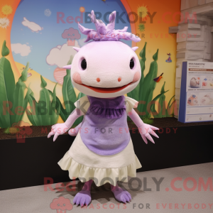 Lavendel Axolotls máscara...