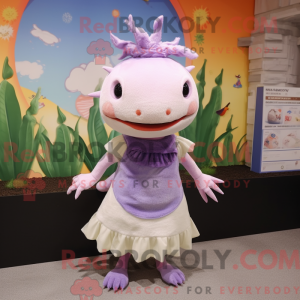 Lavender Axolotls mascot...