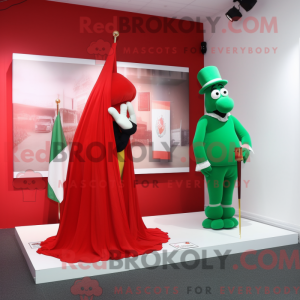 Red Irish Flag mascot...