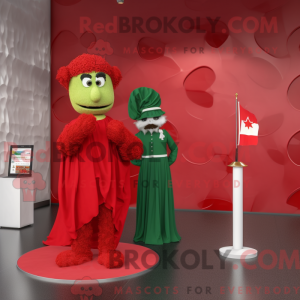 Red Irish Flag mascot...