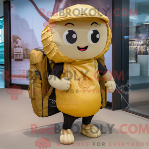 Gold Dim Sum mascot costume...