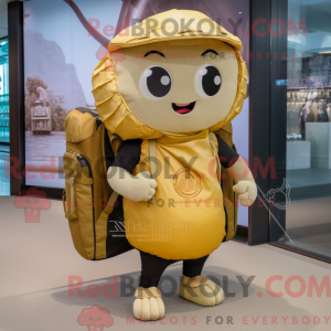 Gold Dim Sum maskot kostume...