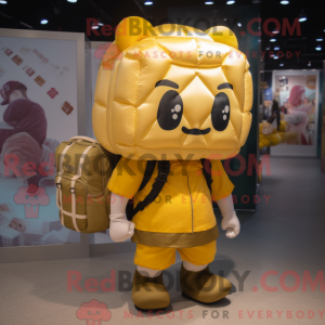 Gold Dim Sum mascot costume...
