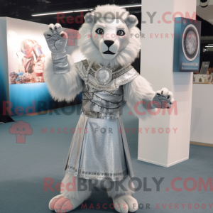 Silver Lion-mascottekostuum...