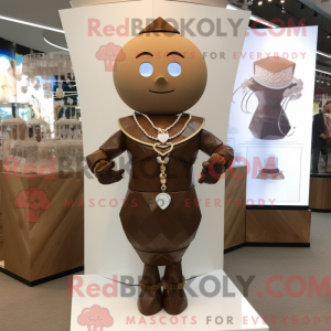 Hnědá postava maskota...