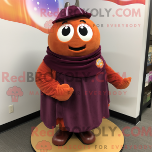 Maroon Pumpkin mascot...