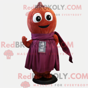 Maroon Pumpkin maskot...