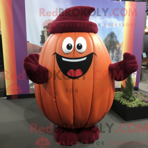 Maroon Pumpkin mascot...