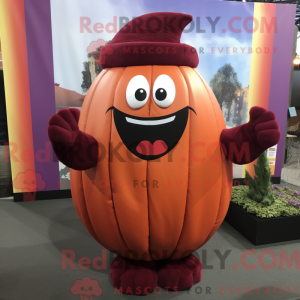 Maroon Pumpkin maskot...