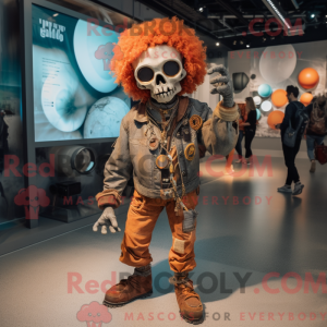 Rust Skull mascot costume...