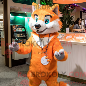 Figura de máscara de lobo...
