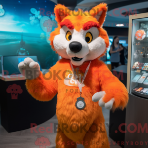 Figura de máscara de lobo...