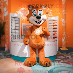 Oranje Wolf-mascottekostuum...