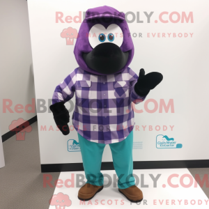 Teal Eggplant mascot...